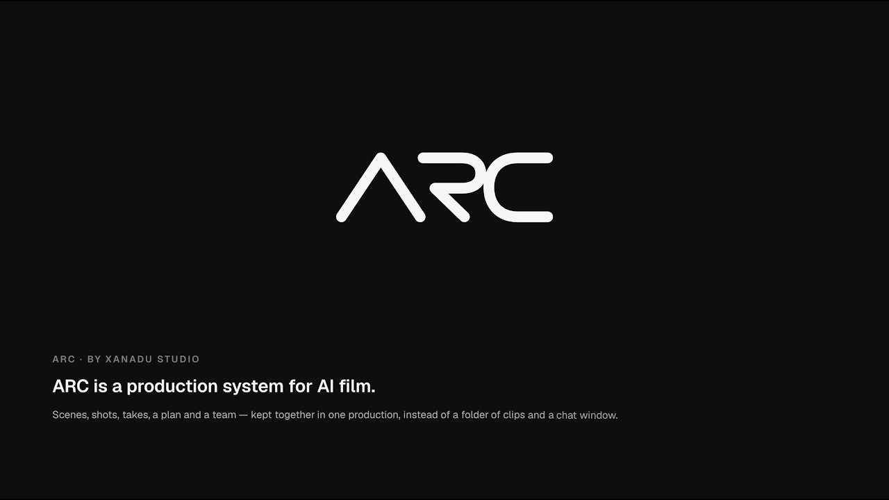 ARC — Xanadu Studio's proprietary AI filmmaking platform